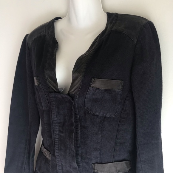 Burning Torch blazer linen silk sz S luxe details - Picture 2 of 9